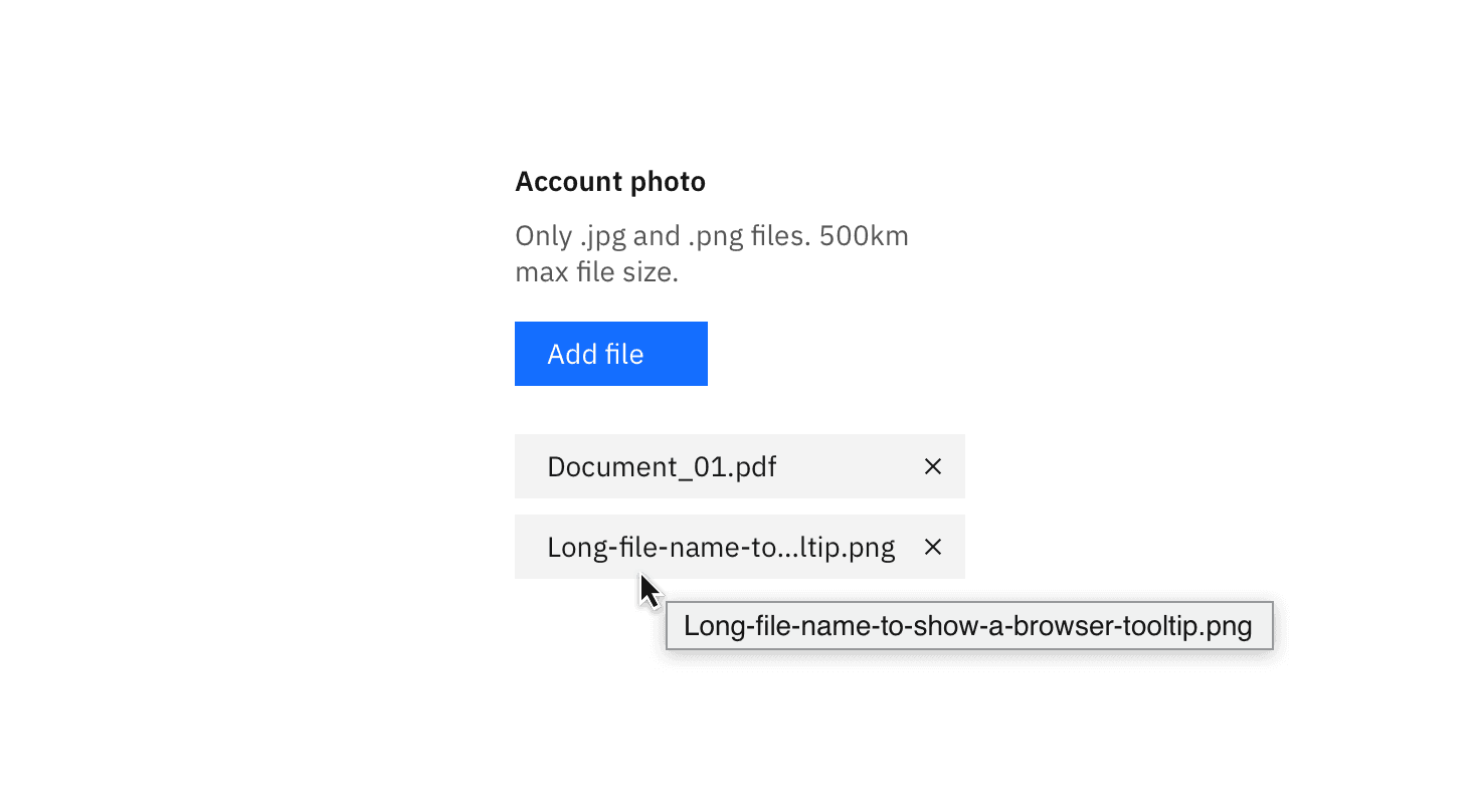 Example of a browser tooltip being used for truncation.