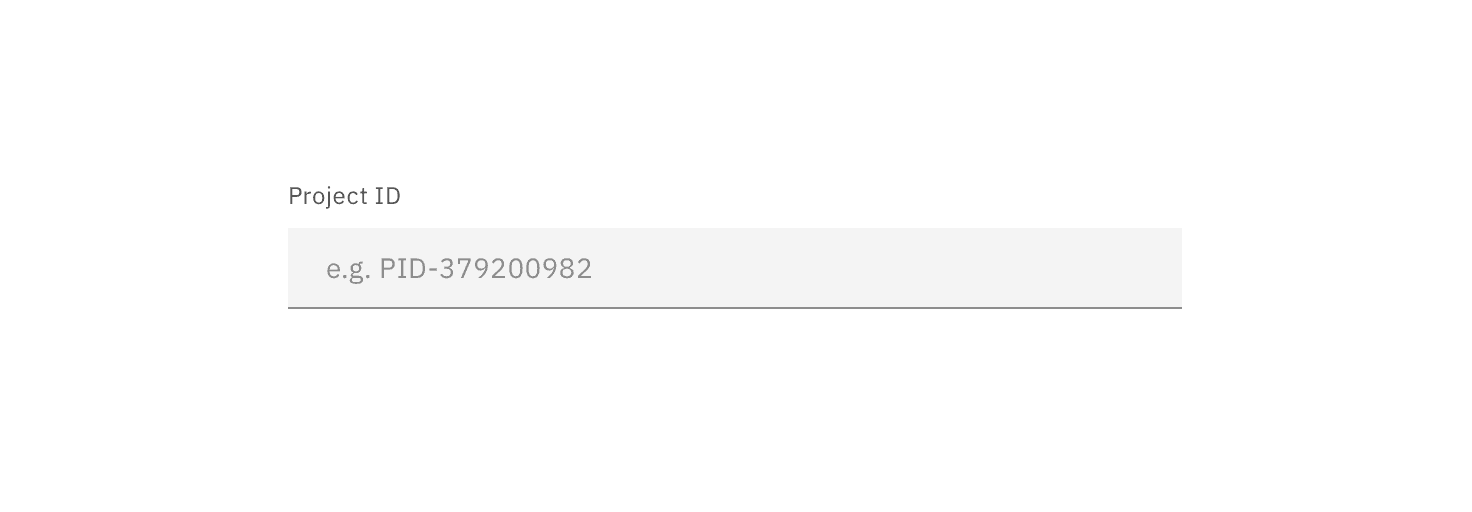 Example of placeholder text