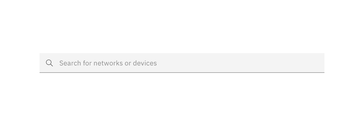 Example of a basic search field