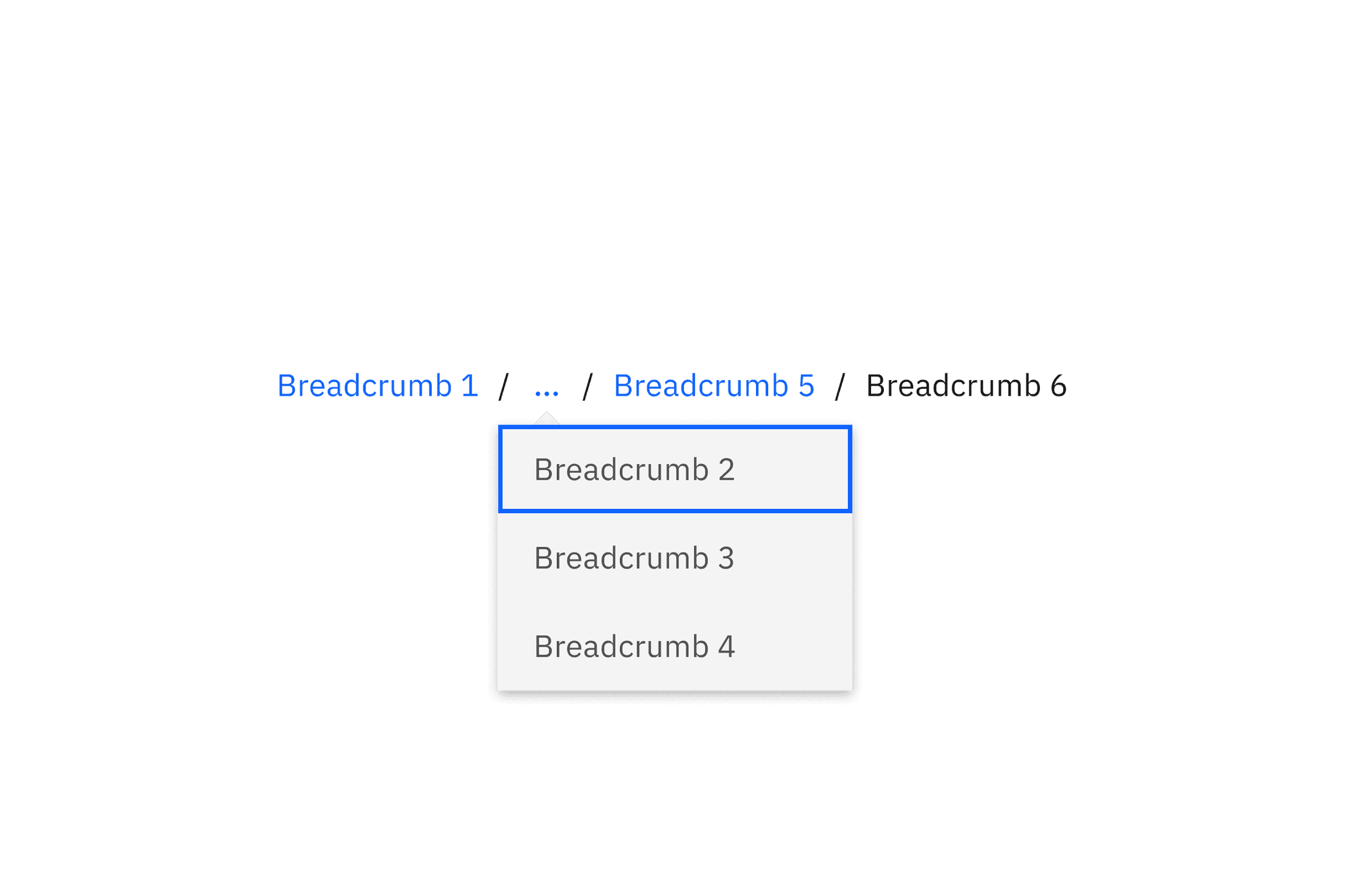 Overflow breadcrumb