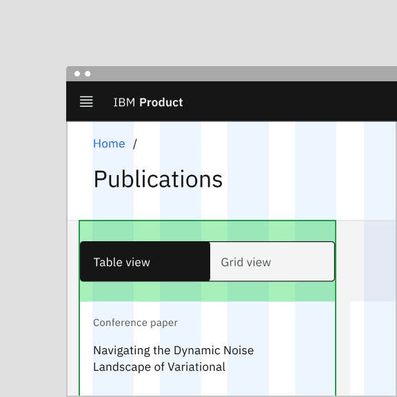 Do vertically align switchers with other page content.