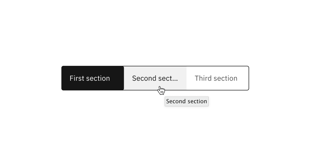 Content switcher label text truncation