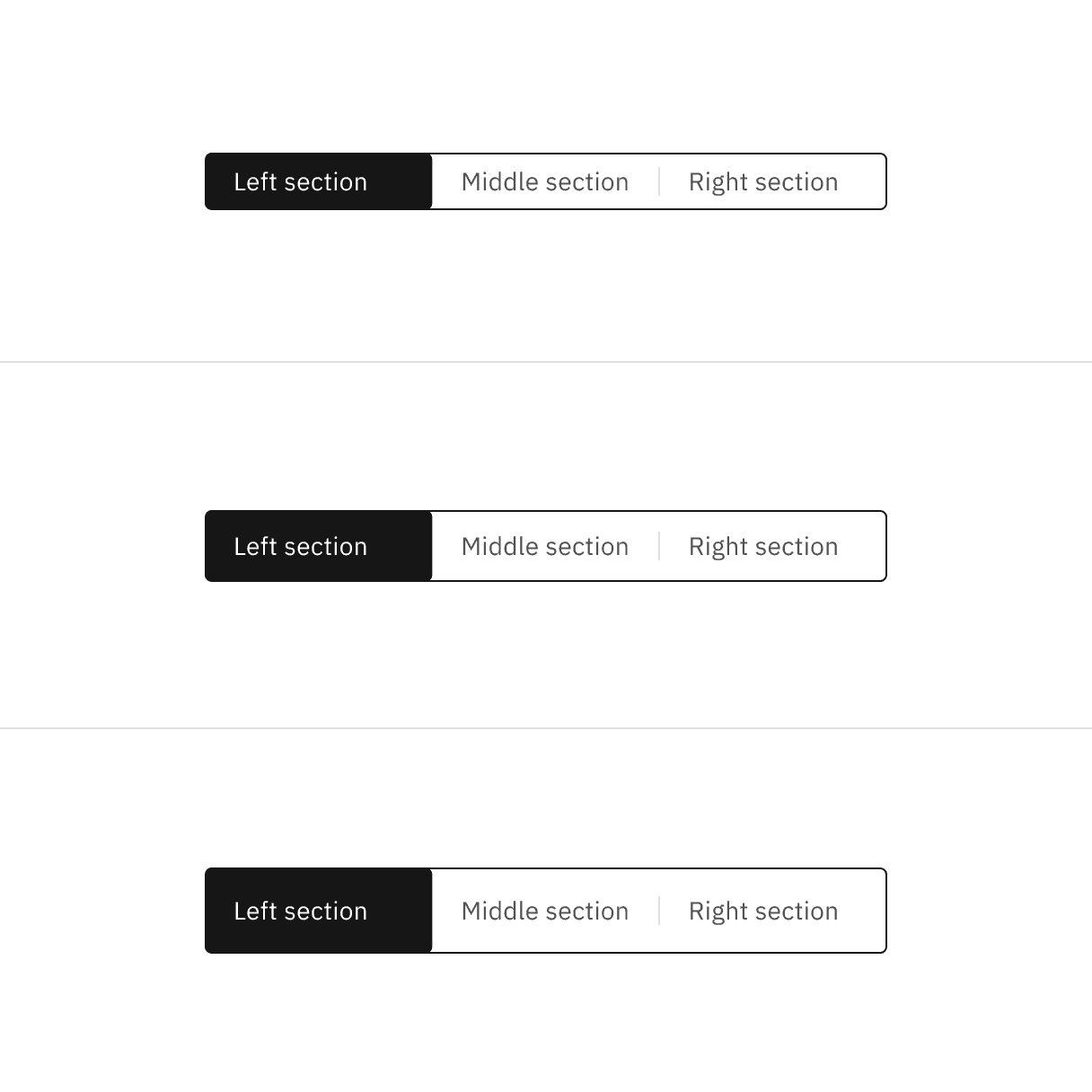 Height options for the default content switcher