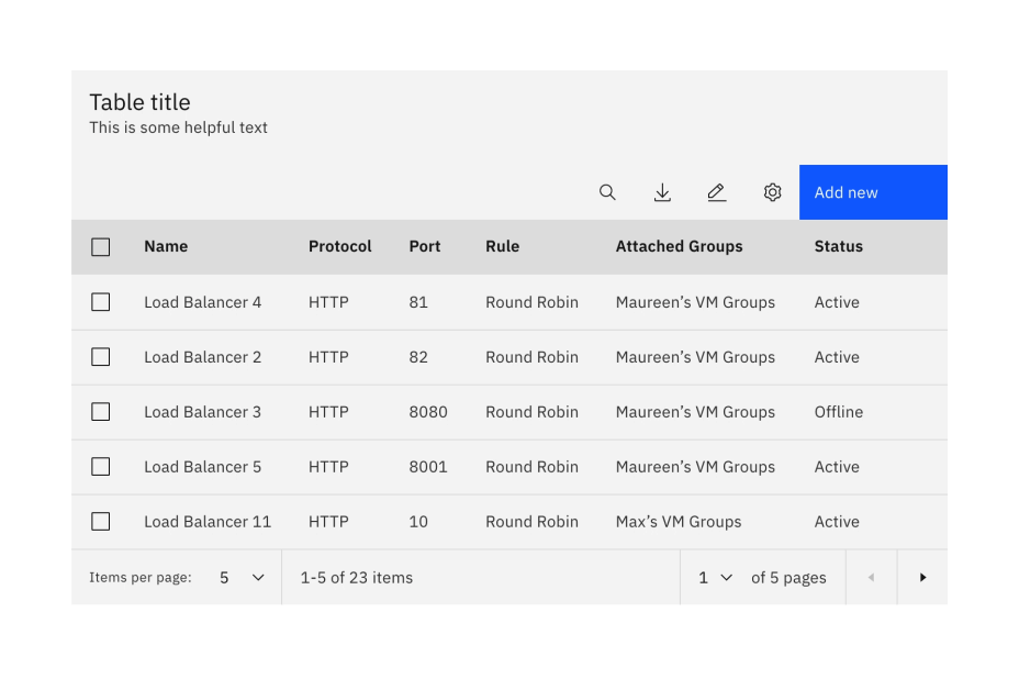Datatable collapsed search