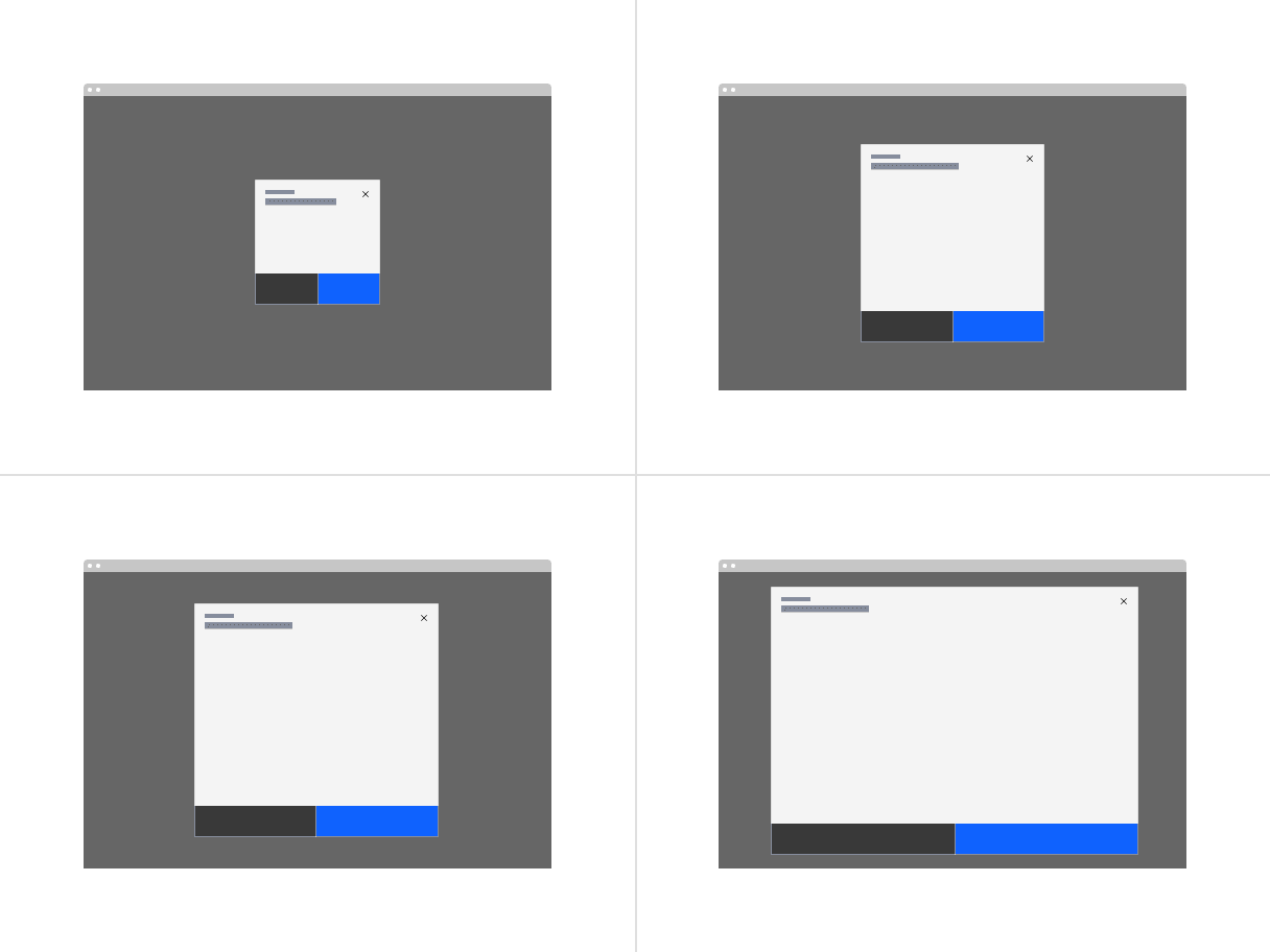 Modal max heights