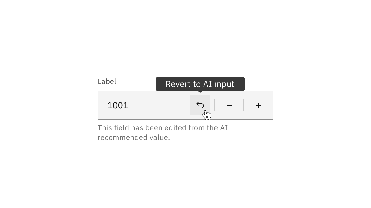Number input default AI revert
