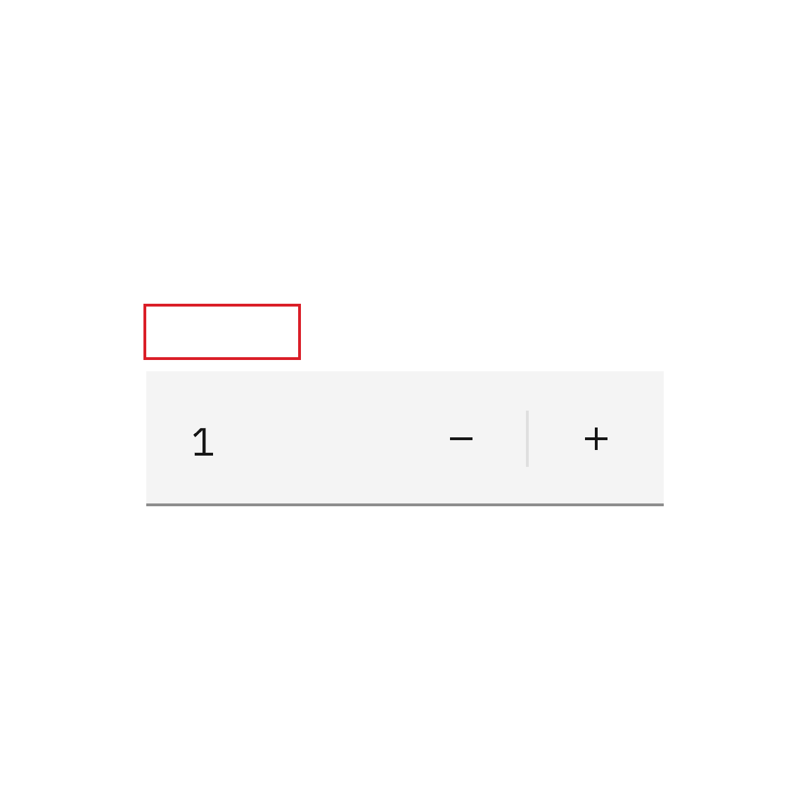 Do not hide a label that helps user understand the context of number input