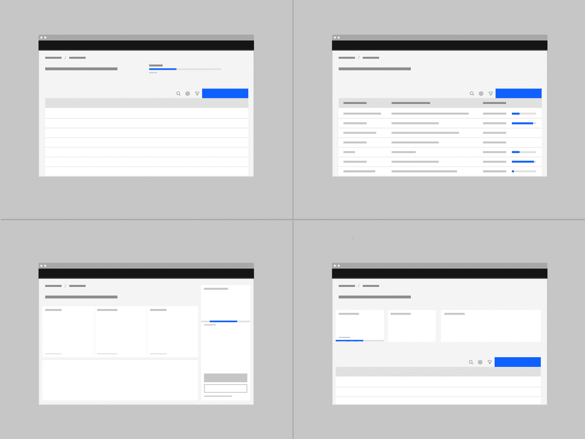 Progress bar alignments in context