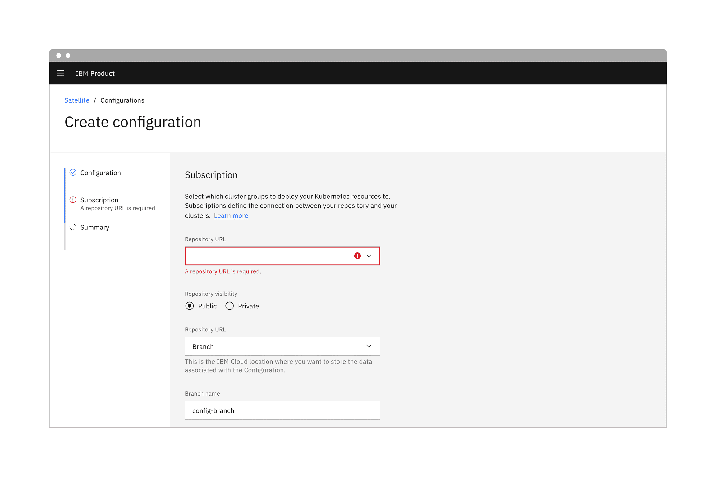 Example of a progress indicator using validation.