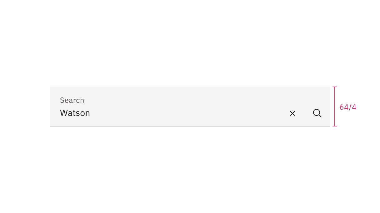 Fluid search size