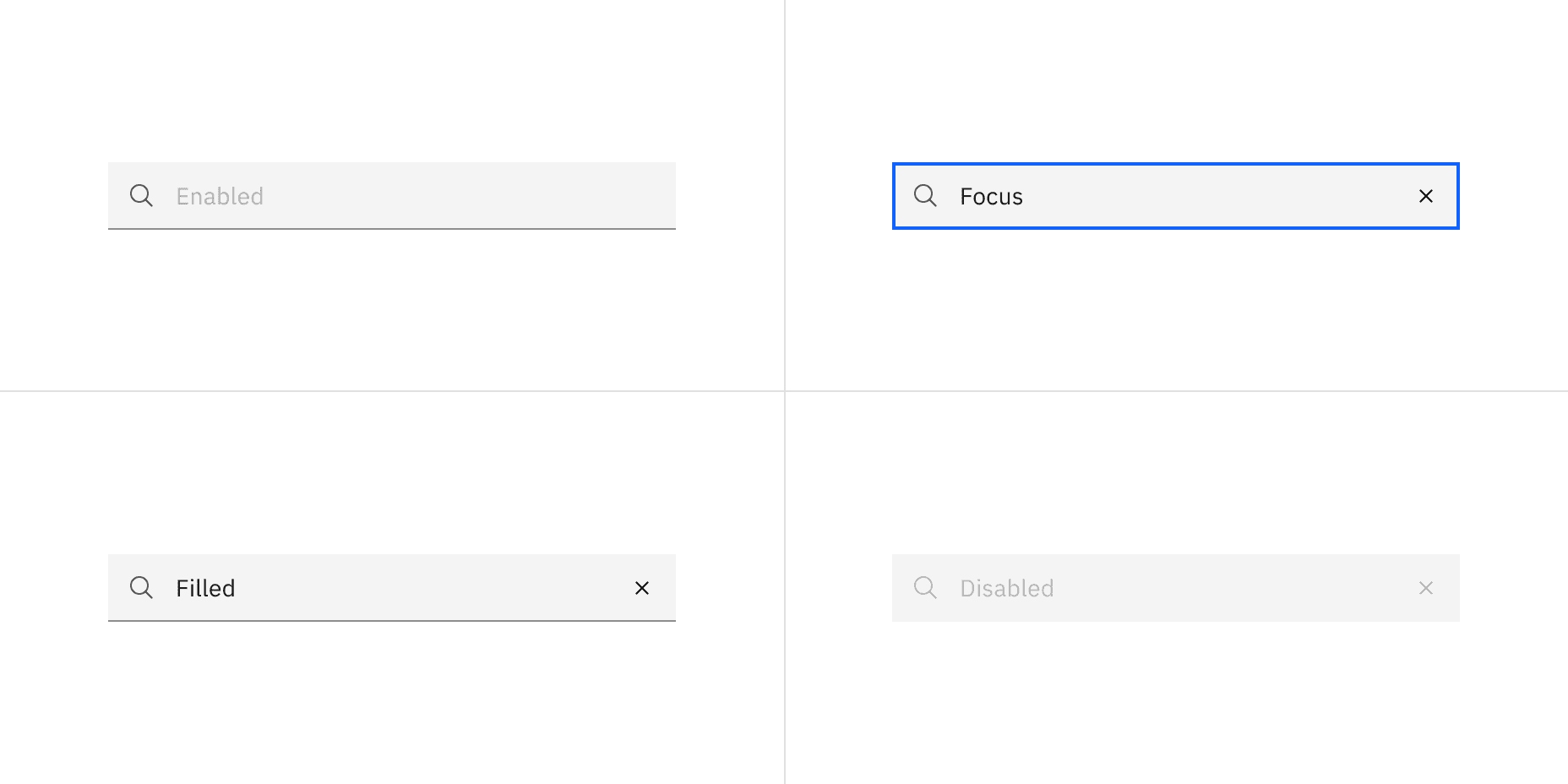 Default search states