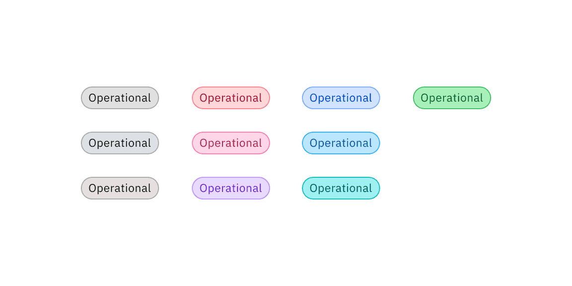 Operational tag colors