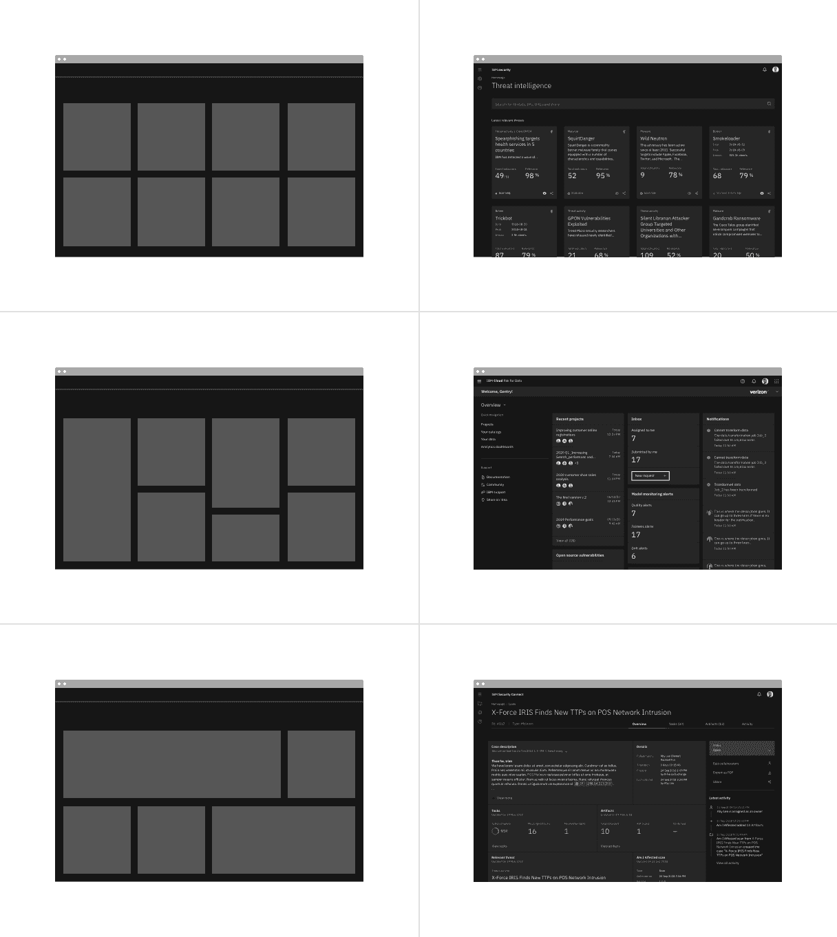 Tile layouts